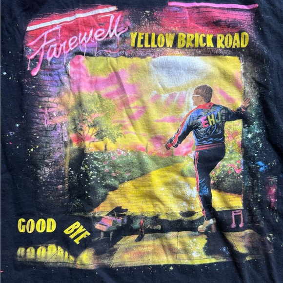 Elton John Farewell ‘19 Yellow Brick Road Tour Concert Black T-Shirt Size: XXL - Picture 3 of 4
